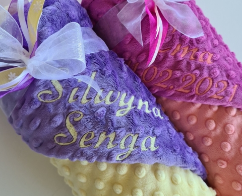 Coral & Orchide / Sugar Plum & Baby Yellow